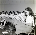 Students Read Sheet Music for Fiddler on the Roof at Berkeley Preparatory School in Tampa, Florida by Skip Gandy