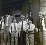 A Row of Boys Smile Jovially During an Awards Ceremony at Berkeley Preparatory School in Tampa, Florida by Skip Gandy