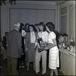 A Girl's Volleyball Team Accepts an Award at Berkeley Preparatory School in Tampa, Florida, A by Skip Gandy