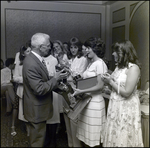 A Girl's Volleyball Team Accepts an Award at Berkeley Preparatory School in Tampa, Florida, A by Skip Gandy