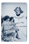 Benched Players Clap From the Sidelines During a Boy's Basketball Game at Berkeley Preparatory School in Tampa, Florida, B by Skip Gandy