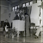 Two Students Speak During the June Commencement at Berkeley Preparatory School in Tampa, Florida, A by Skip Gandy