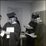 School Officials Review Instructions Prior to Commencement at Berkeley Preparatory School in Tampa, Florida by Skip Gandy