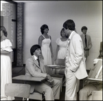 The Graduating Class Chats in a Classroom Prior to Commencement at Berkeley Preparatory School in Tampa, Florida, A by Skip Gandy