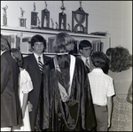 Graduating Students Line up After the June Commencement at Berkeley Preparatory School in Tampa, Florida, C by Skip Gandy