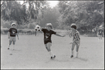 Camp Kikinthagrass Teaches Soccer to Children at Berkeley Preparatory School in Tampa, Florida, O by Skip Gandy