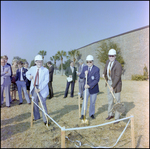 School Administrators Host a Groundbreaking Ceremony at Berkeley Preparatory School in Tampa, Florida, F by Skip Gandy