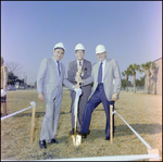 School Administrators Host a Groundbreaking Ceremony at Berkeley Preparatory School in Tampa, Florida, L by Skip Gandy