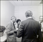 School Administrators Mingle During an Event at Berkeley Preparatory School in Tampa, Florida, A by Skip Gandy