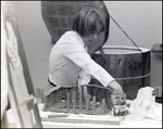 A Girl Creates a Fencelike Piece of Pottery at Berkeley Preparatory School in Tampa, Florida by Skip Gandy