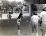 Students Play Softball Outside Berkeley Preparatory School in Tampa, Florida, B by Skip Gandy