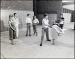 Student Dancers Practice Choreography by the Lockers at Berkeley Preparatory School in Tampa, Florida, A by Skip Gandy