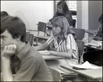 A Girl Listens Intently During Class at Berkeley Preparatory School in Tampa, Florida, A by Skip Gandy