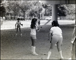 Students Play Softball Outside Berkeley Preparatory School in Tampa, Florida, C by Skip Gandy