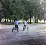 Couple Rides Bicycles Through Park in Beverly Hills, Florida, E by Skip Gandy