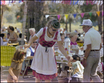 Woman Leads Two Small Children at German American Social Club Festival in Beverly Hills, Florida, B by Skip Gandy