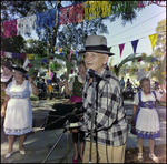 Man Holds Decorative Shotgun at German American Social Club Festival in Beverly Hills, Florida, C by Skip Gandy