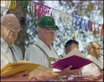 Man Sings in Choir at German American Social Club Festival in Beverly Hills, Florida, C by Skip Gandy