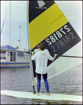 Windsurfer Sails at Burnt Store Marina Seafood Festival in Punta Gorda, Florida, B by Skip Gandy