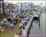 Crowd Watches From Shore at Burnt Store Marina Seafood Festival in Punta Gorda, Florida, A by Skip Gandy