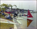 Guest Mingle by Seawall at Burnt Store Marina Seafood Festival in Punta Gorda, Florida, B by Skip Gandy