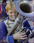 Student Plays Euphonium at Burnt Store Marina Seafood Festival in Punta Gorda, Florida by Skip Gandy