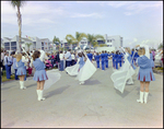 Color Guard Follows Student Marching Band During Burnt Store Marina Seafood Festival in Punta Gorda, Florida, C by Skip Gandy