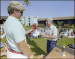 Crowd Sits on Lawn As Trophies Are Given Out, Burnt Store Marina Seafood Festival, Punta Gorda, Florida, B by Skip Gandy