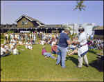 Crowd Sits on Lawn As Trophies Are Given Out, Burnt Store Marina Seafood Festival, Punta Gorda, Florida, F by Skip Gandy