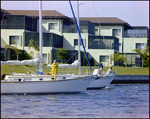 Sailboat, Perky Two, Sailing Near Another Boat at Burnt Store Marina Seafood Festival, Punta Gorda, Florida, A by Skip Gandy