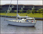 Sailboat, Straight Ahead, at Burnt Store Marina Seafood Festival, Punta Gorda, Florida by Skip Gandy