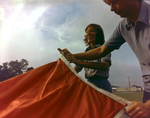 Couple Prepare a Hot Air Balloon, Tampa, Florida by George Skip Gandy IV