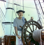 Man at the Helm of a Sailing Ship, St. Petersburg, Florida, B by George Skip Gandy IV