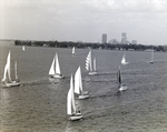 Group of Sailboats Passing Through Ybor Channel, Tampa, Florida, A by George Skip Gandy IV