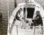 Two Women and a Child on the Deck of a Sailboat, Tampa, Florida by George Skip Gandy IV