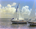 Two Sailboats off the Coast of Tampa, Florida, L by George Skip Gandy IV