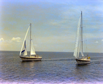 Two Sailboats off the Coast of Tampa, Florida, R by George Skip Gandy IV