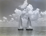 Two Sailboats off the Coast of Tampa, Florida, QQ by George Skip Gandy IV