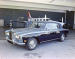 Chauffeur with Rolls Royce Silver Shadow and Piper Navajo Private Plane in Hangar, Tampa, Florida, C by George Skip Gandy IV