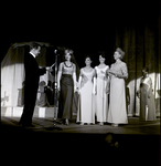 Miss Tampa Finalists Awaiting Results from Presenter on Stage, Tampa, Florida by George Skip Gandy IV