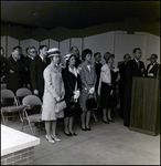 People Standing in Convention Hall, Tampa, Florida by George Skip Gandy IV