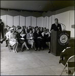 Man Speaking at Dedication Ceremony in Curtis Hixon Hall, Tampa, Florida by George Skip Gandy IV