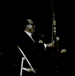 Jack Benny Playing the Violin Instrument Onstage, Tampa, Florida by George Skip Gandy IV