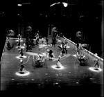 Ice Skaters Performing and Sitting on Swings, Tampa, Florida, B by George Skip Gandy IV