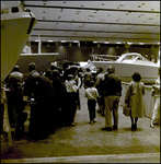 Group of People in Front of Boats at Boat Show, Tampa, Florida by George Skip Gandy IV