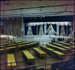 Decorated Stage Surrounded by Banquet Tables, Tampa, Florida by George Skip Gandy IV