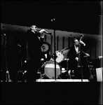 Benny Goldman, Celloist, and Drummer Performing, Tampa, Florida, B by George Skip Gandy IV