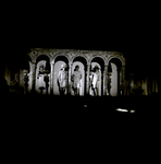 Women Posing Under Constructed Arches, Tampa, Florida by George Skip Gandy IV