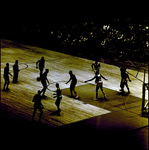 Harlem Globetrotters and Washington Generals Playing Basketball in Front of Crowd, Tampa, Florida by George Skip Gandy IV