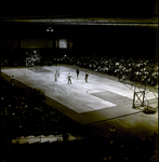 Basketball Players Standing in a Circle on Court, Tampa, Florida by George Skip Gandy IV